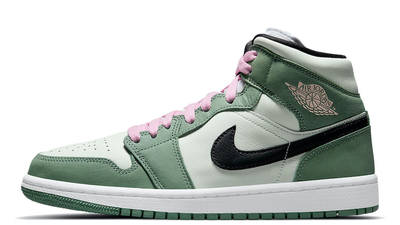 jordan 1s pink and green