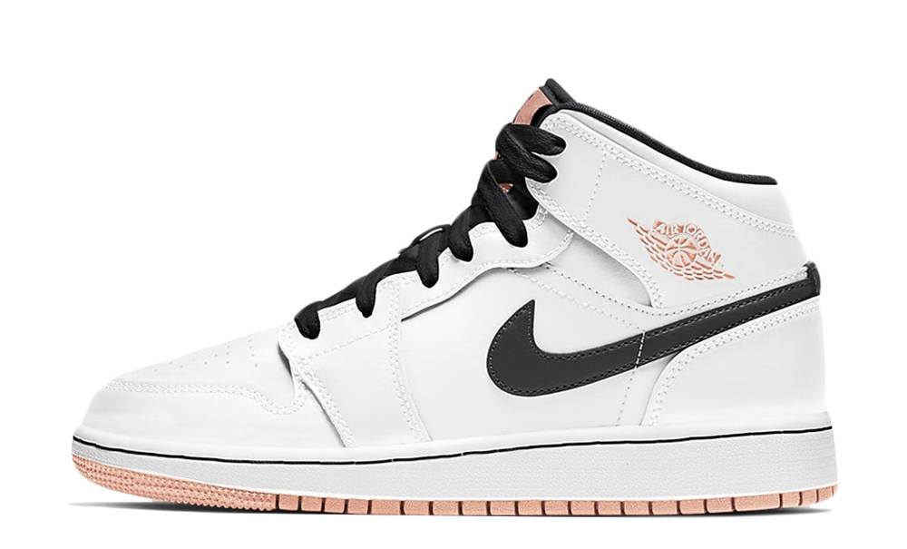 orange and white jordans 1