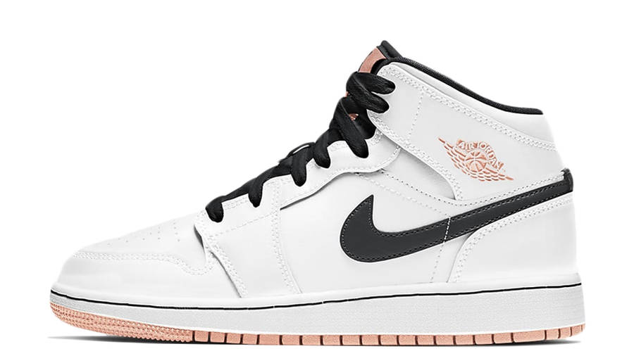 orange and white air jordan 1