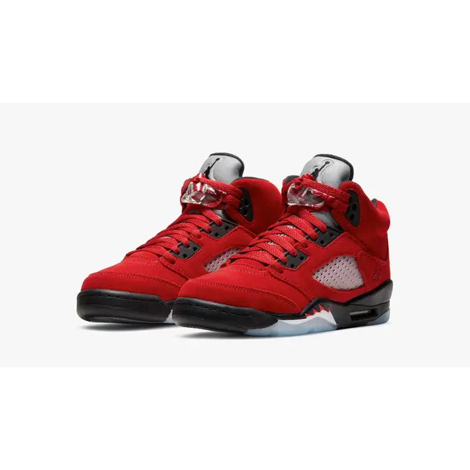 All red hot sale 5s jordans