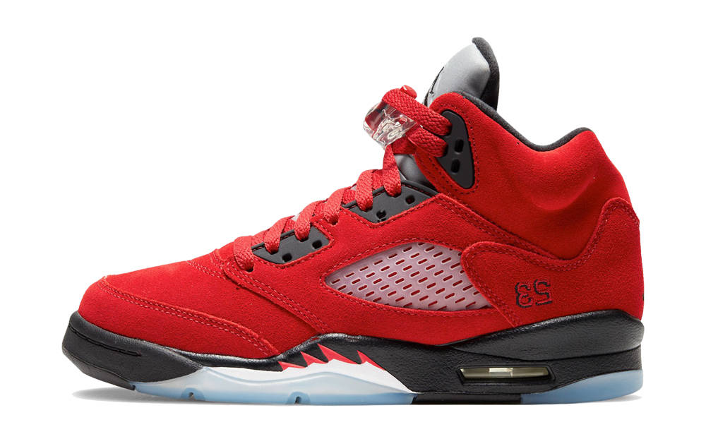 All red 5s deals jordans