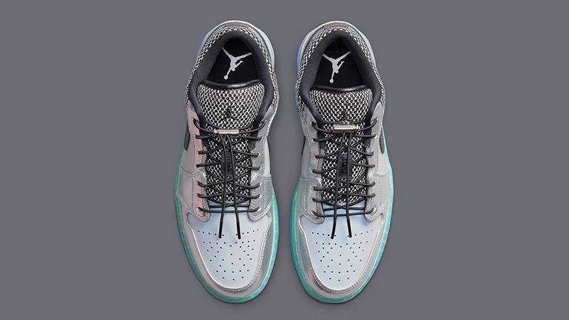 Jordan 1 Low Gradient Soles Metallic Silver Top