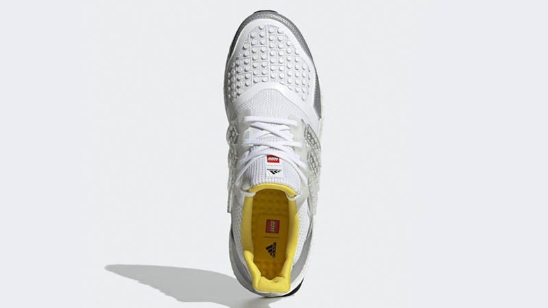 LEGO x adidas Ultra Boost DNA Cloud White Metallic Silver Middle