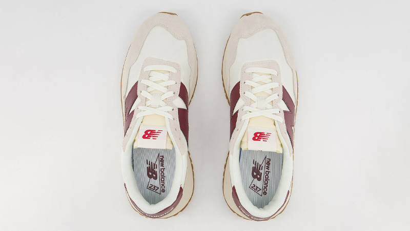 New Balance 237 Grey Burgandy