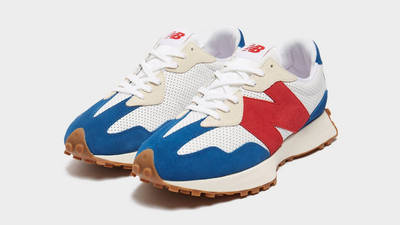 new balance white blue red