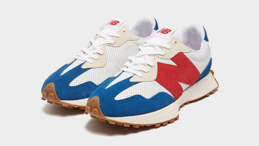 new balance 327 white red blue