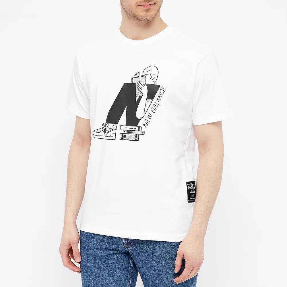 New Balance Athletics Delorenzo N T-Shirt White Front