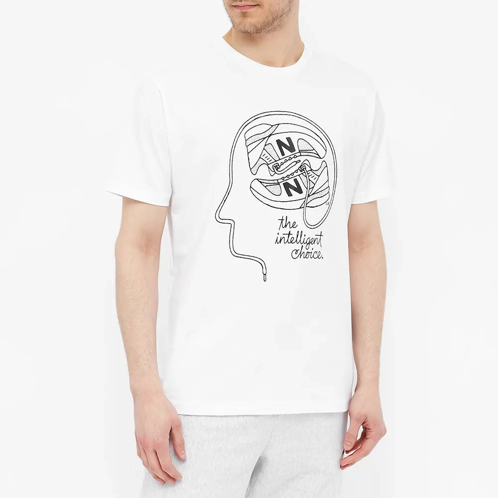 New Balance Athletics Delorenzo Shoe T-Shirt White Front