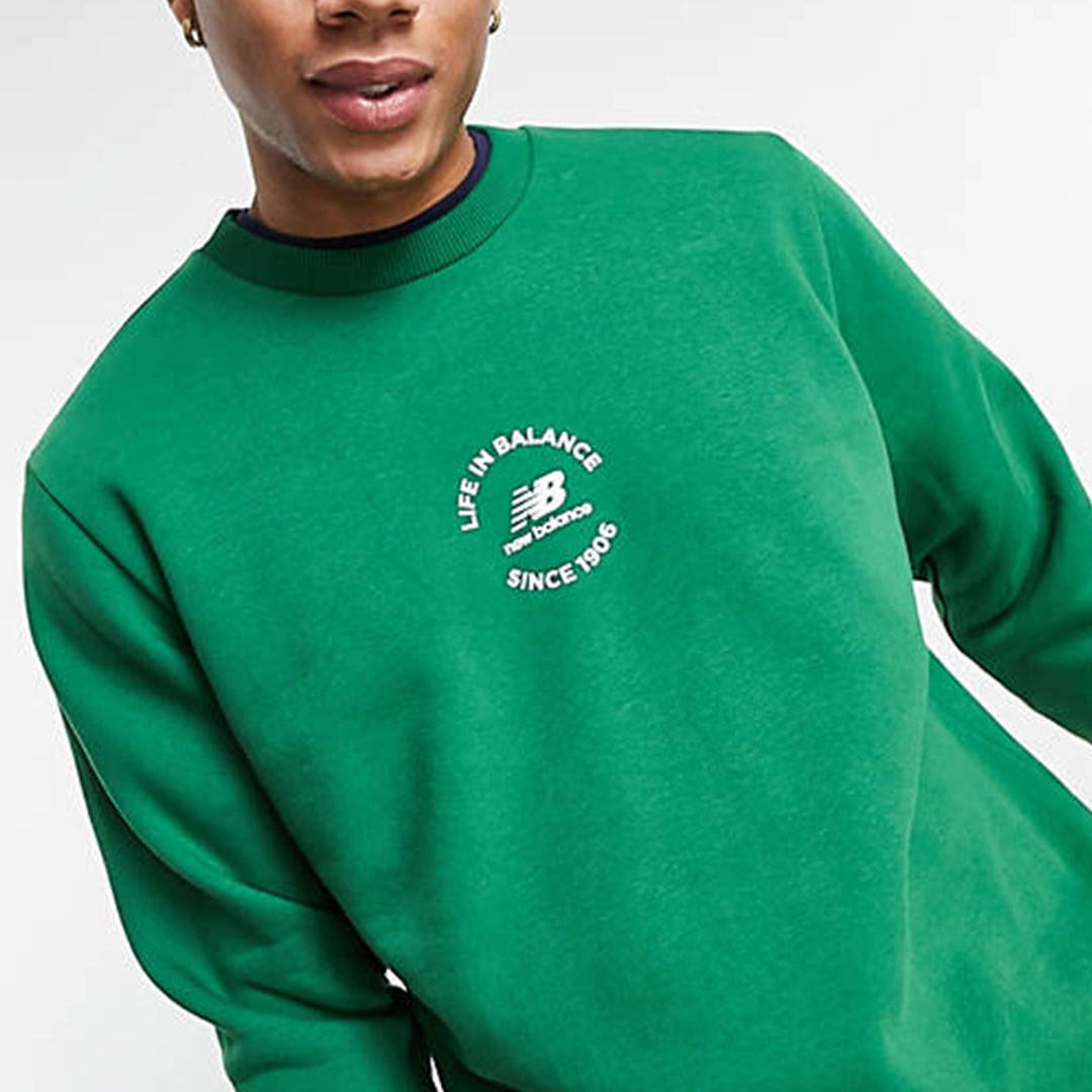 New Balance Green Sweatshirt ASOS