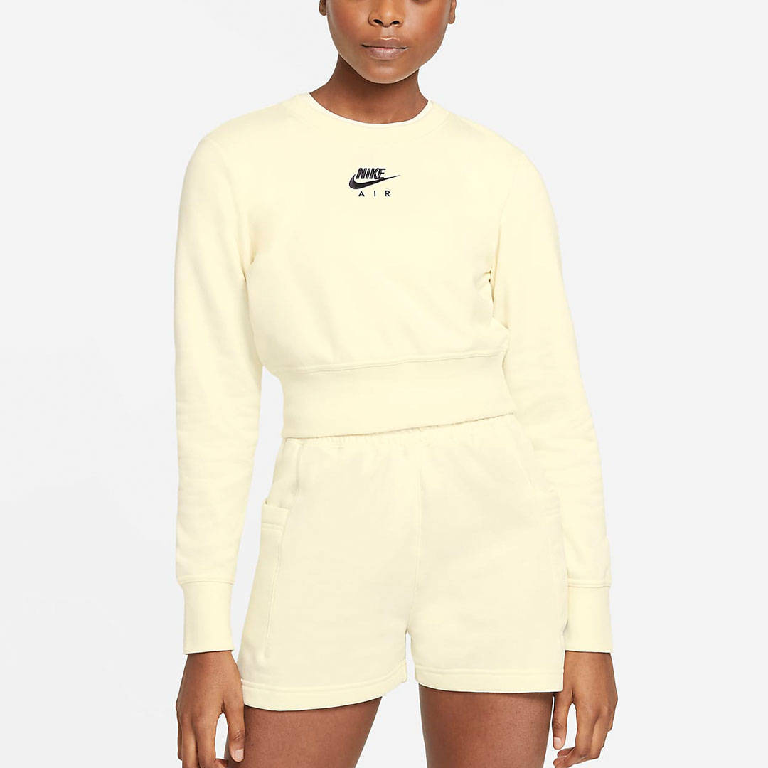 Nike Air Cream Cropped Sweatshirt