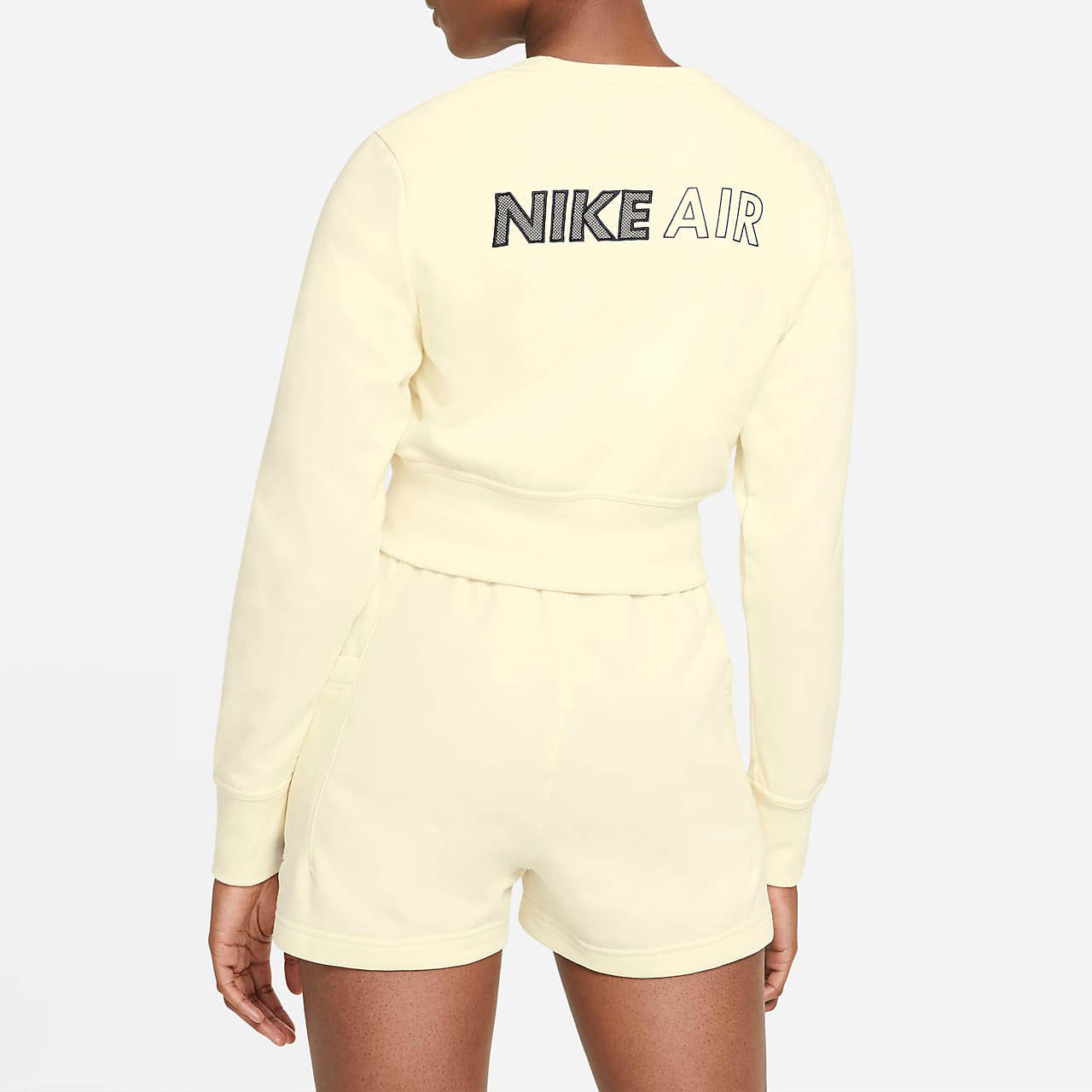 nike air crop top cream