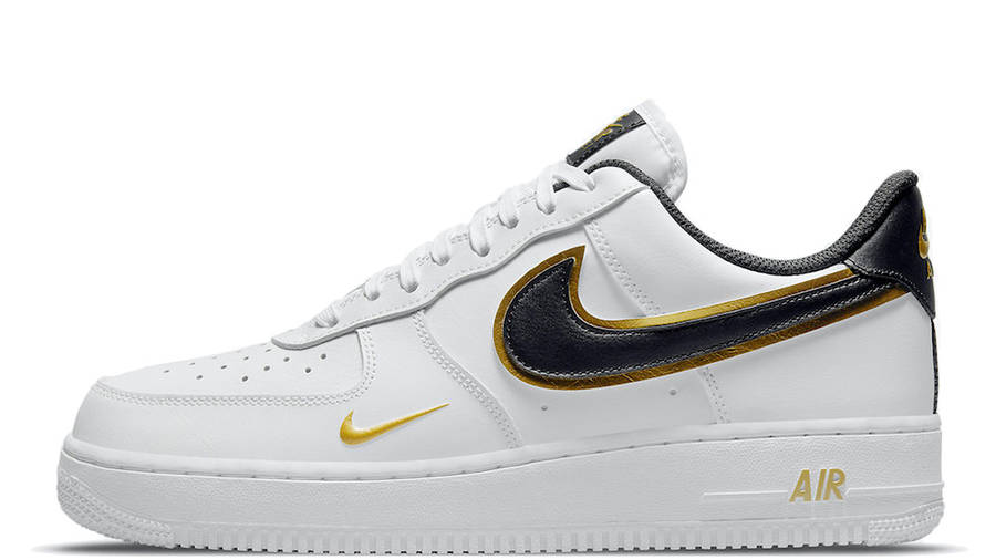 air force 1 gold white