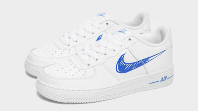 air force 1 sketch white royal