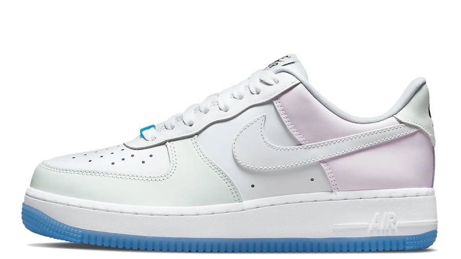 nike air force 1 white blue pink