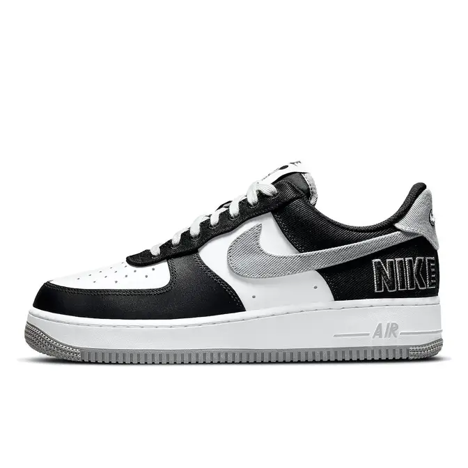 Nike Air Force 1 EMB Black Silver | Where To Buy | CT2301-001 | The ...