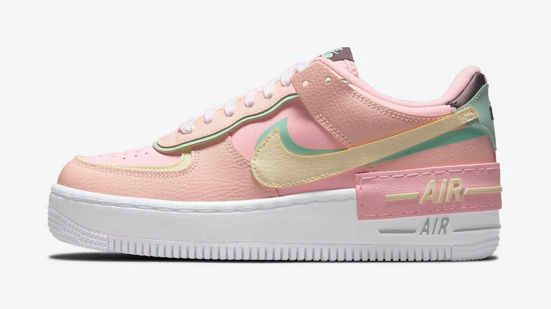 Nike Air Force 1 Shadow Pink Yellow