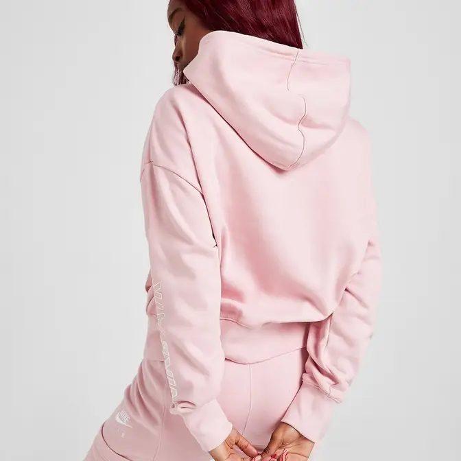 Nike air womens half zip hoodie pink sale