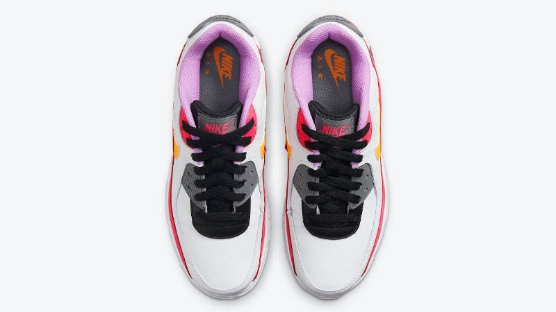 Nike Air Max 90 GS White Pink Yellow