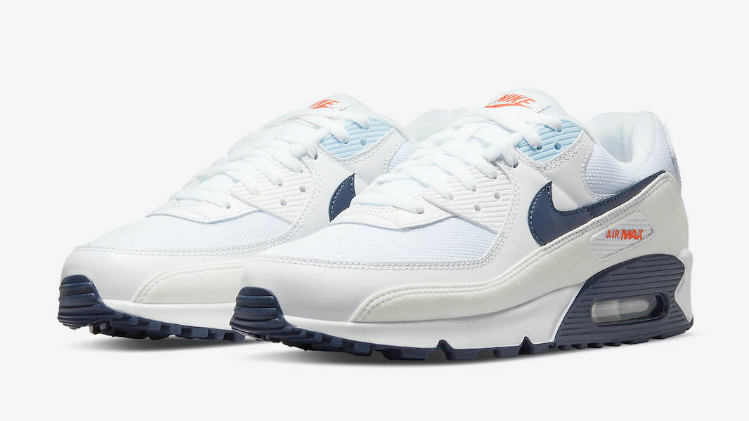 Nike Air Max 90 Sail Navy Blue Front