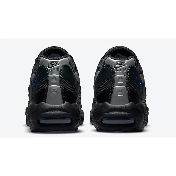 100 - BillrichardsonShops  FN6843 - This Nike Air Max 95 takes on a Black  - Chenille Swoosh Logos Arrive On The Nike Air Max 1 For Kids Leather  'White Game Royal