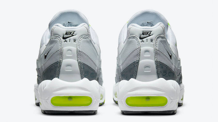Nike Air Max 95 Grey Volt Logo Back