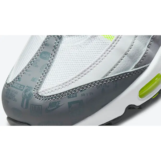 Nike Air Max 95 Grey Volt Logo | Where To Buy | DH8256-100 | The Sole ...