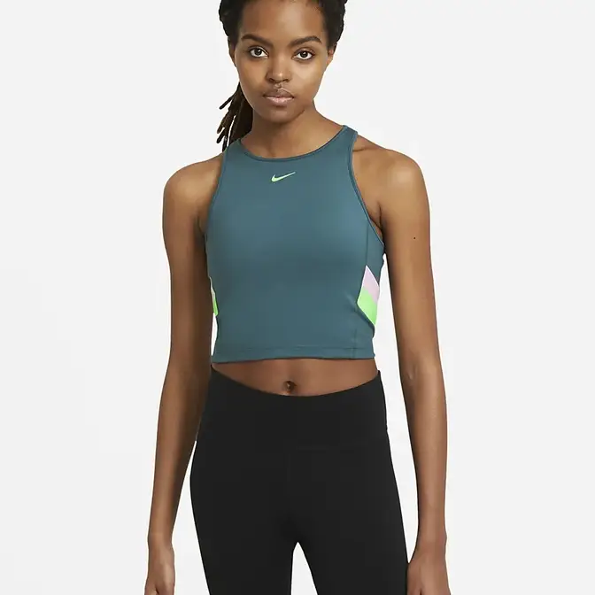 Nike Colour-Block Stripe Cropped Training Tank | Where To Buy | DA0921 ...