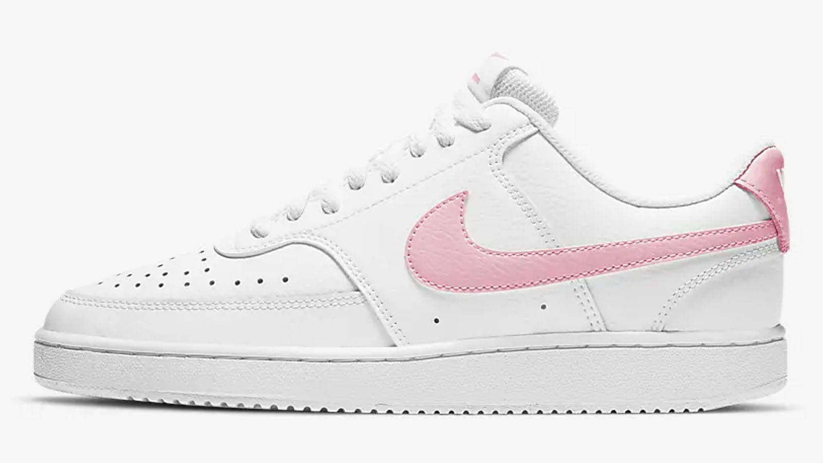 Nike Court Vision Low Pink Swoosh
