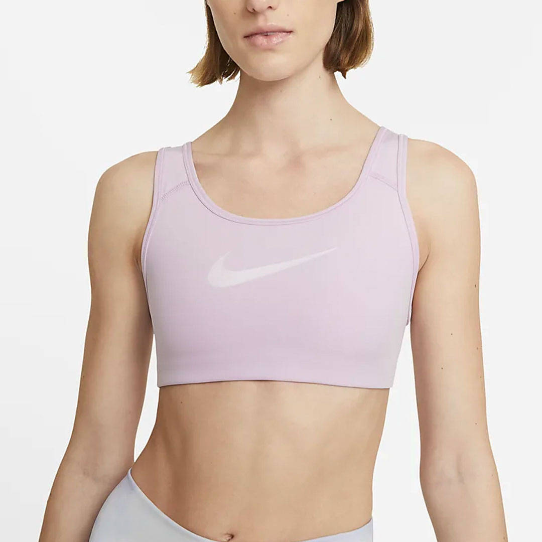 Nike Dri Fit Swoosh Icon Clash Pink Sports Bra
