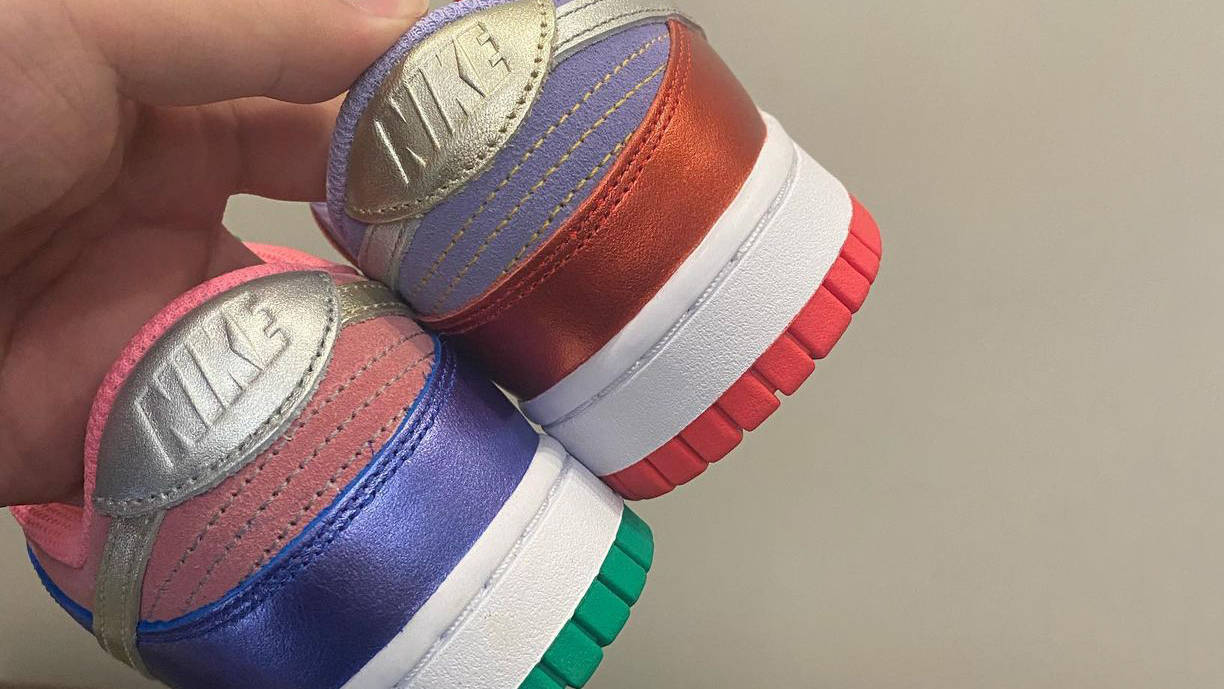 Nike Dunk Low Metallic Mismatch Multi Back