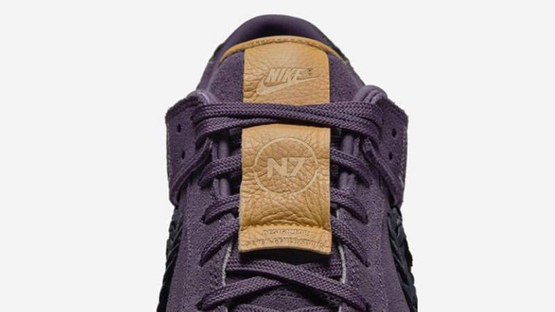 Nike Dunk Low N7 Dark Raisin Closeup