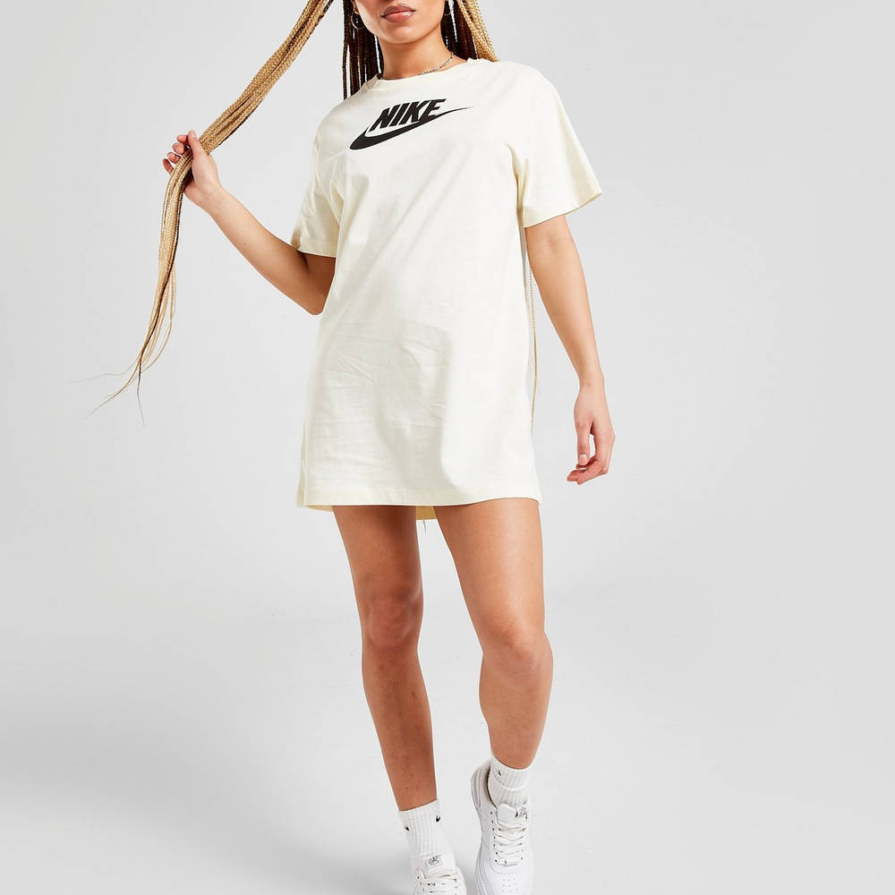 Nike Futura T-Shirt Dress - Yellow | The Sole Supplier