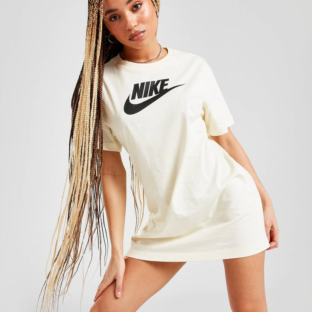 Nike Futura T-Shirt Dress - Yellow | The Sole Supplier