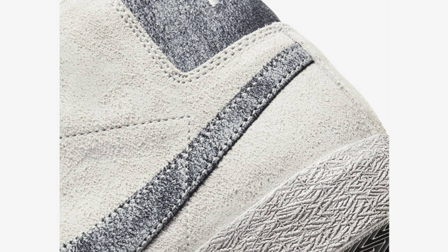 Nike SB Blazer Mid Faded Grey Fog Closeup