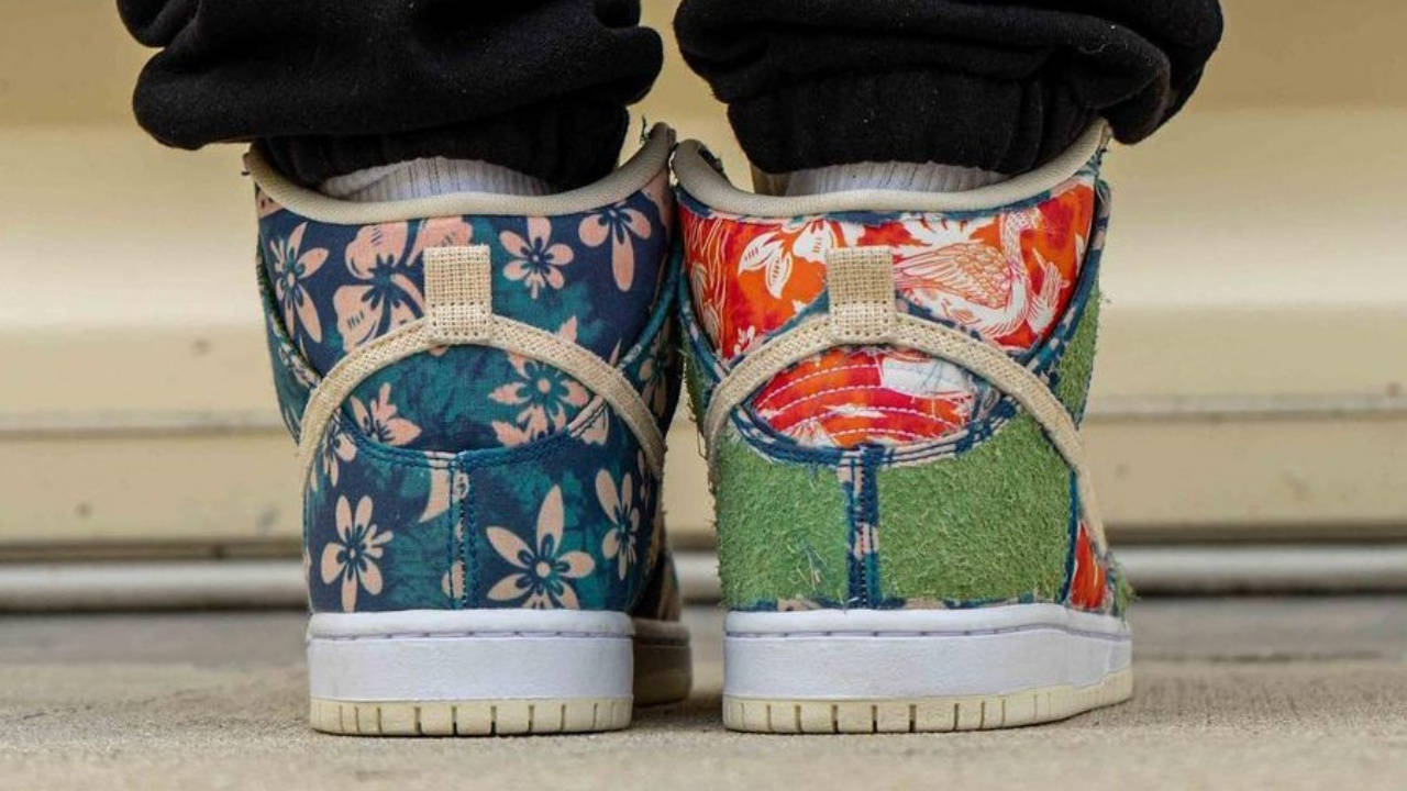 Tear-Away Details Feature on the Nike SB Dunk High Maui Wowie