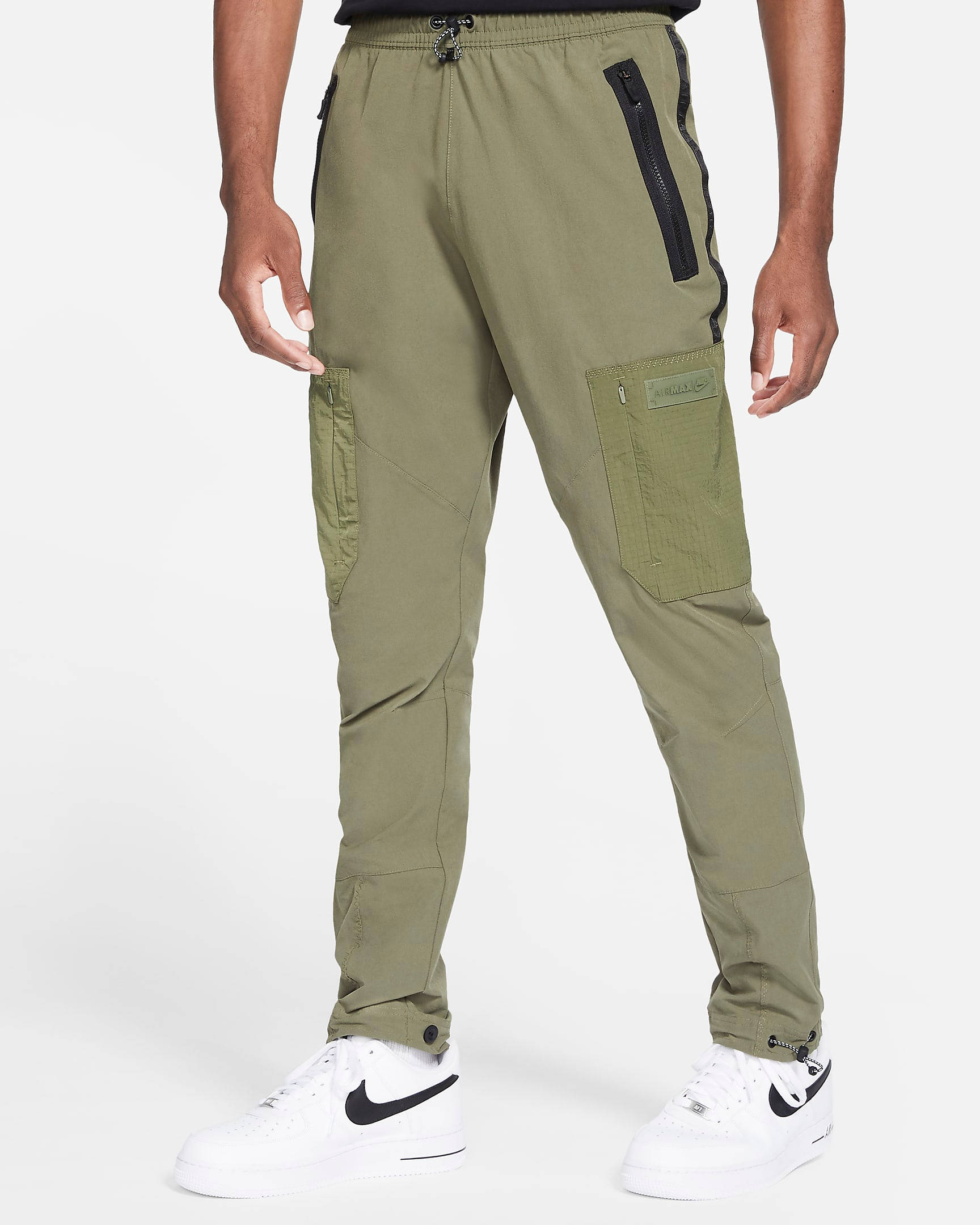 Nike Sportswear Air Max Woven Cargo Trousers - Medium Olive | The Sole ...