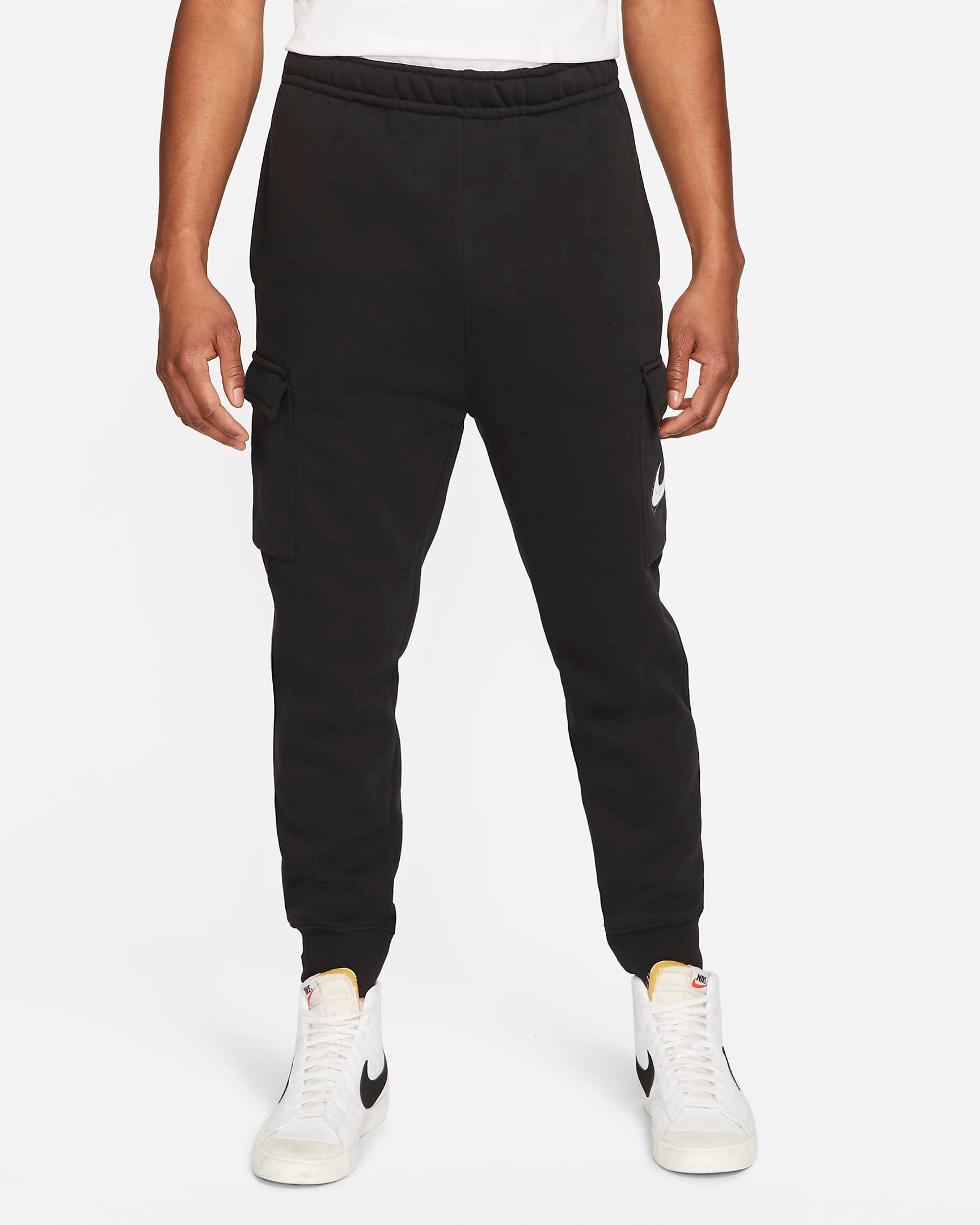 Nike Sportswear Court Fleece Cargo Trousers - Black | The Sole Supplier