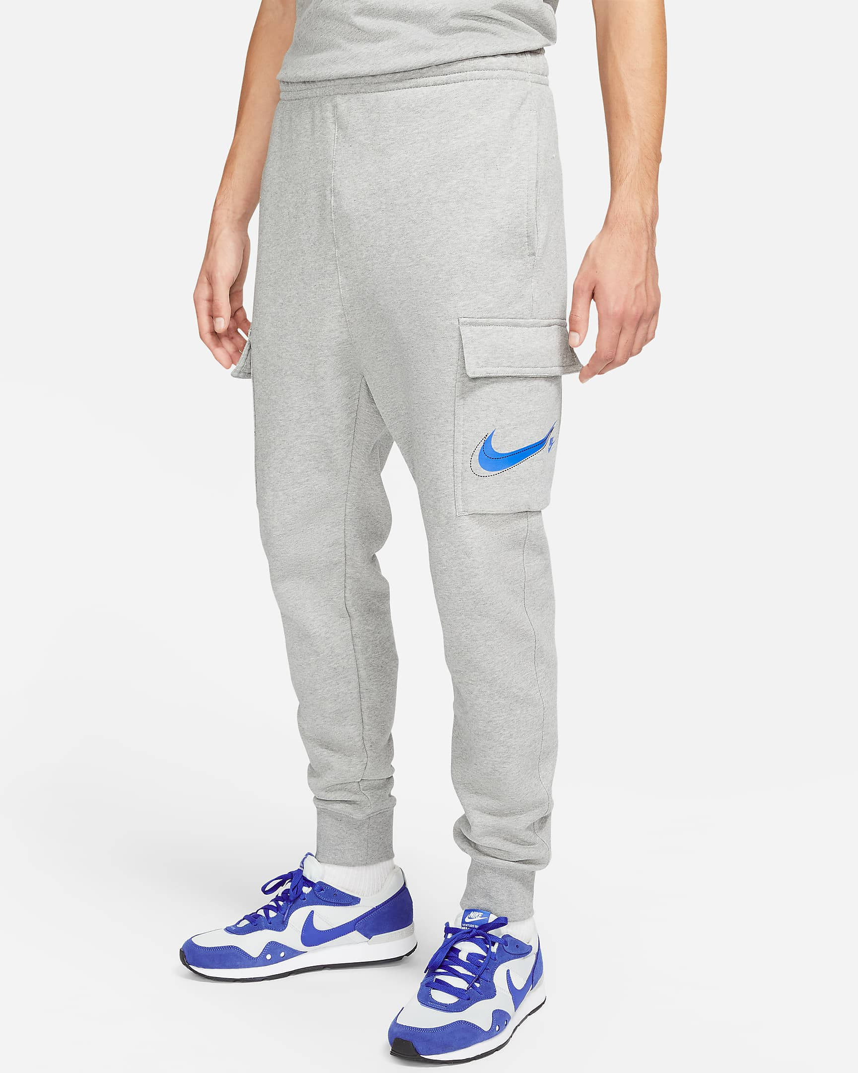 nike court cargo joggers in dark anthracite