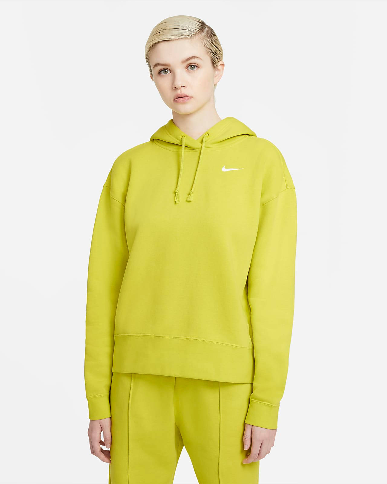 nike sportswear hoodie yellow