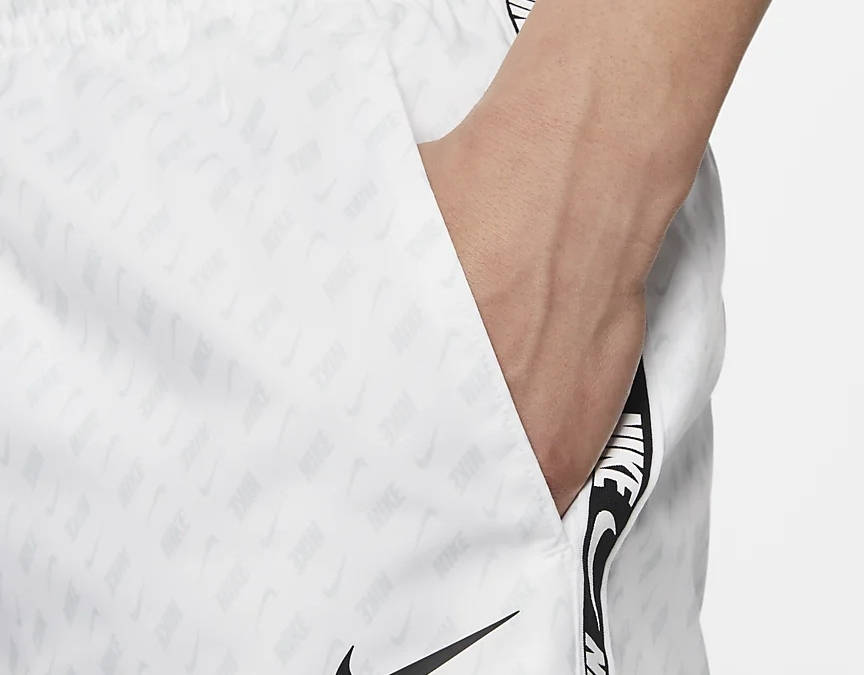Nike Sportswear Repeat Woven Shorts - White | The Sole Supplier