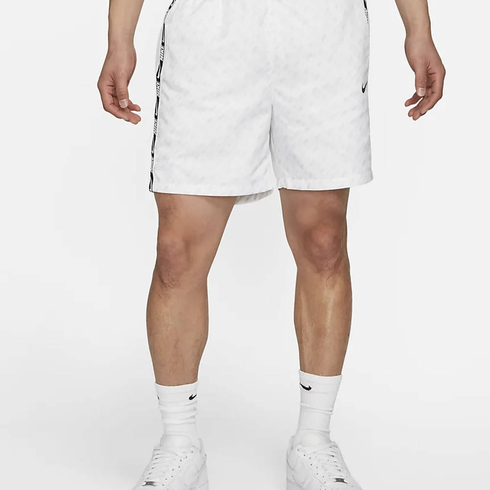 Nike Sportswear Repeat Woven Shorts - White | The Sole Supplier