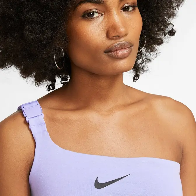 Nike swoosh one online shoulder top