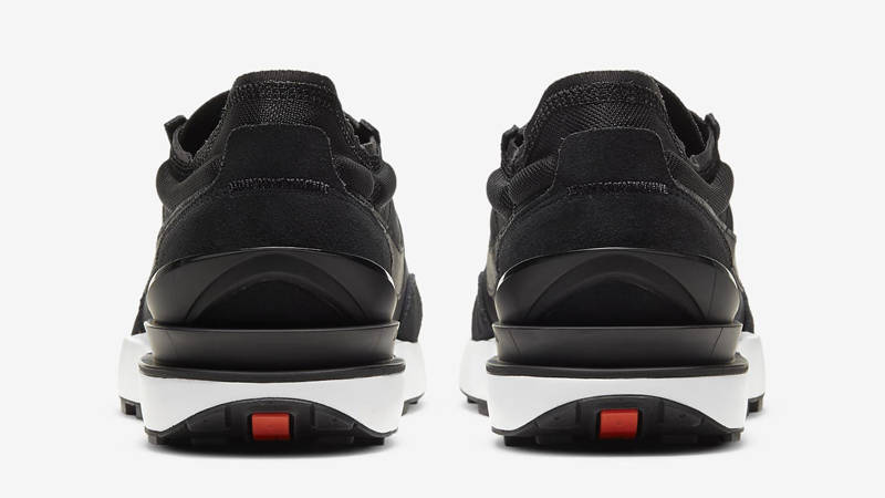 Nike Waffle One Black Team Orange Back