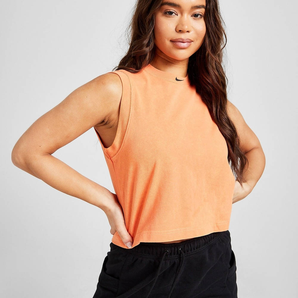 orange nike tank top