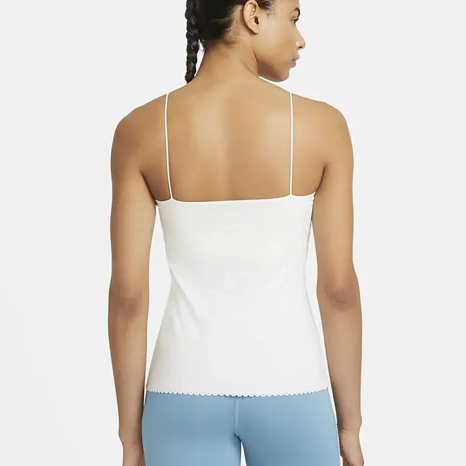 Nike Yoga Luxe Eyelet Shelf-bra Tank in White