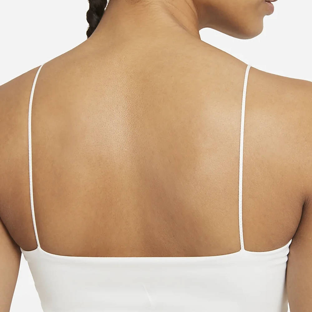 Nike Yoga Luxe Eyelet ShelfBra Tank Sail The Sole Supplier