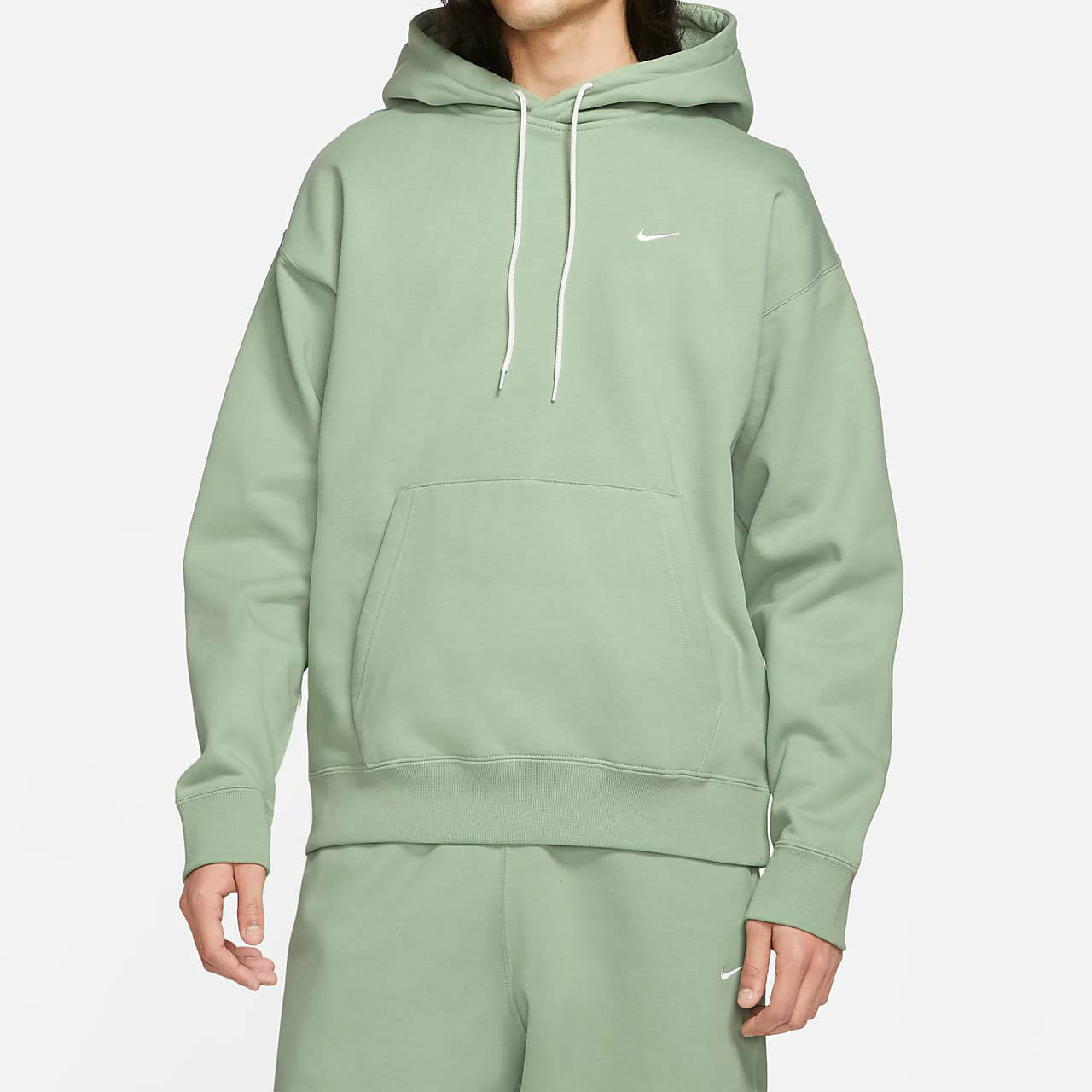 nikelab fleece hoodie green
