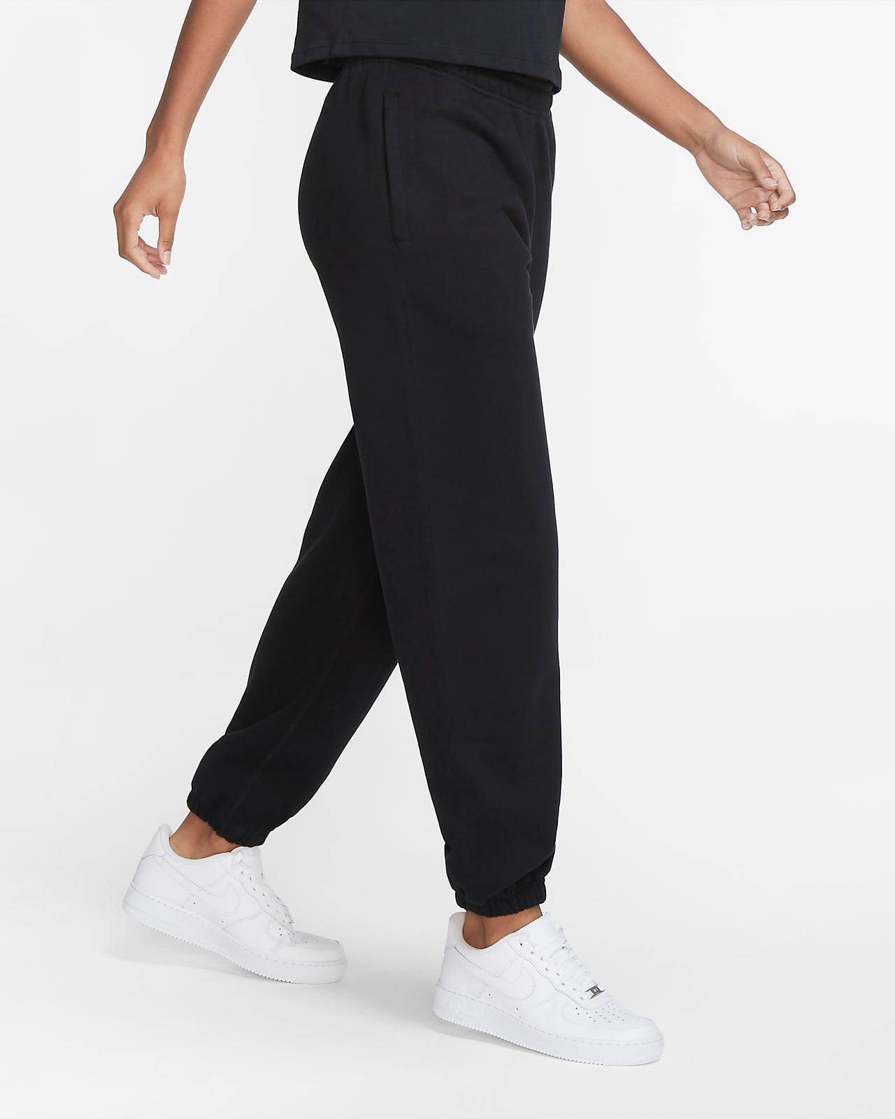 nikelab fleece sweatpants black