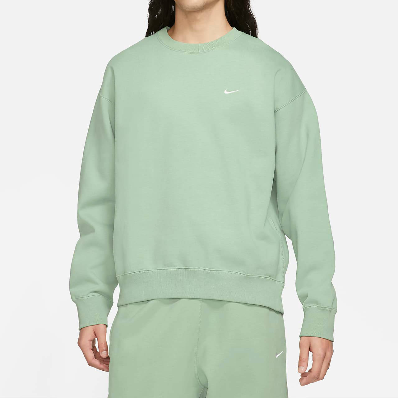 nikelab fleece sweatshirt green