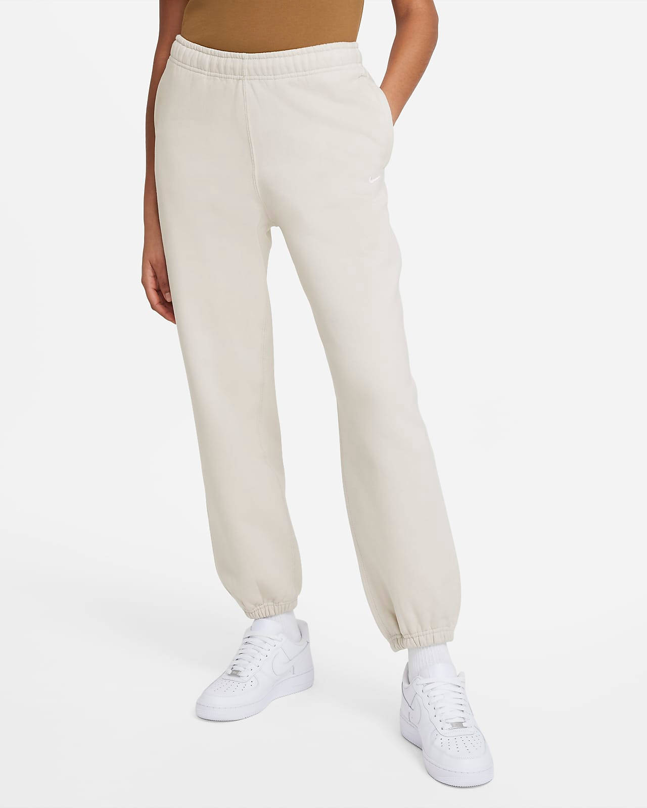 NikeLab sportswear sweatpants cream